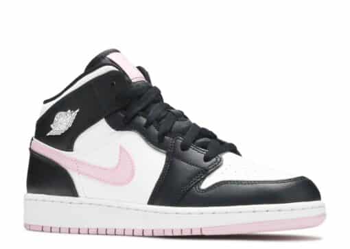 Nike Air Jordan 1 Mid White Black Light Arctic Pink