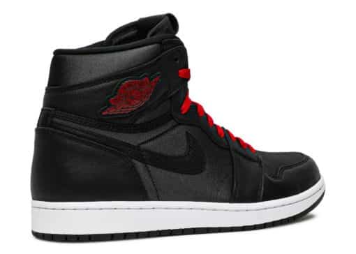 Nike Air Jordan 1 Retro High Black Satin Gym Red