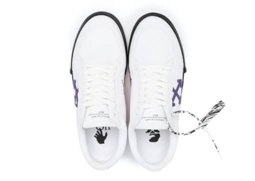 Off-White Logo Patch Low Top White Purple