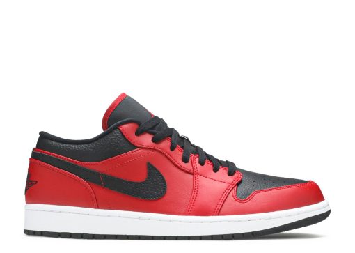 Nike Air Jordan 1 Low Reverse Bred Pebbled Swoosh