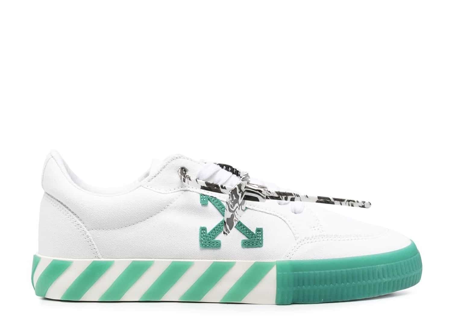 Off-White Logo Patch Low Top White Green