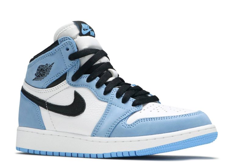 Nike Air Jordan 1 Retro High White University Blue Black (GS) | Satın ...