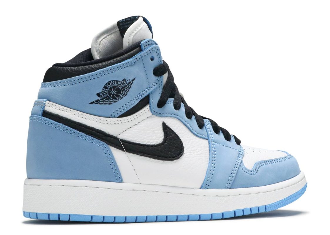 Nike Air Jordan 1 Retro High White University Blue Black (GS) | Satın