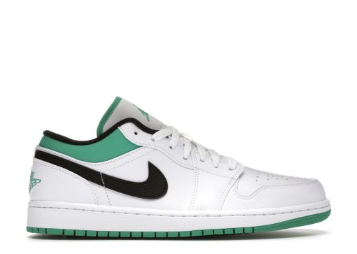 Nike Air Jordan 1 Low White Lucky Green Black 553558-129