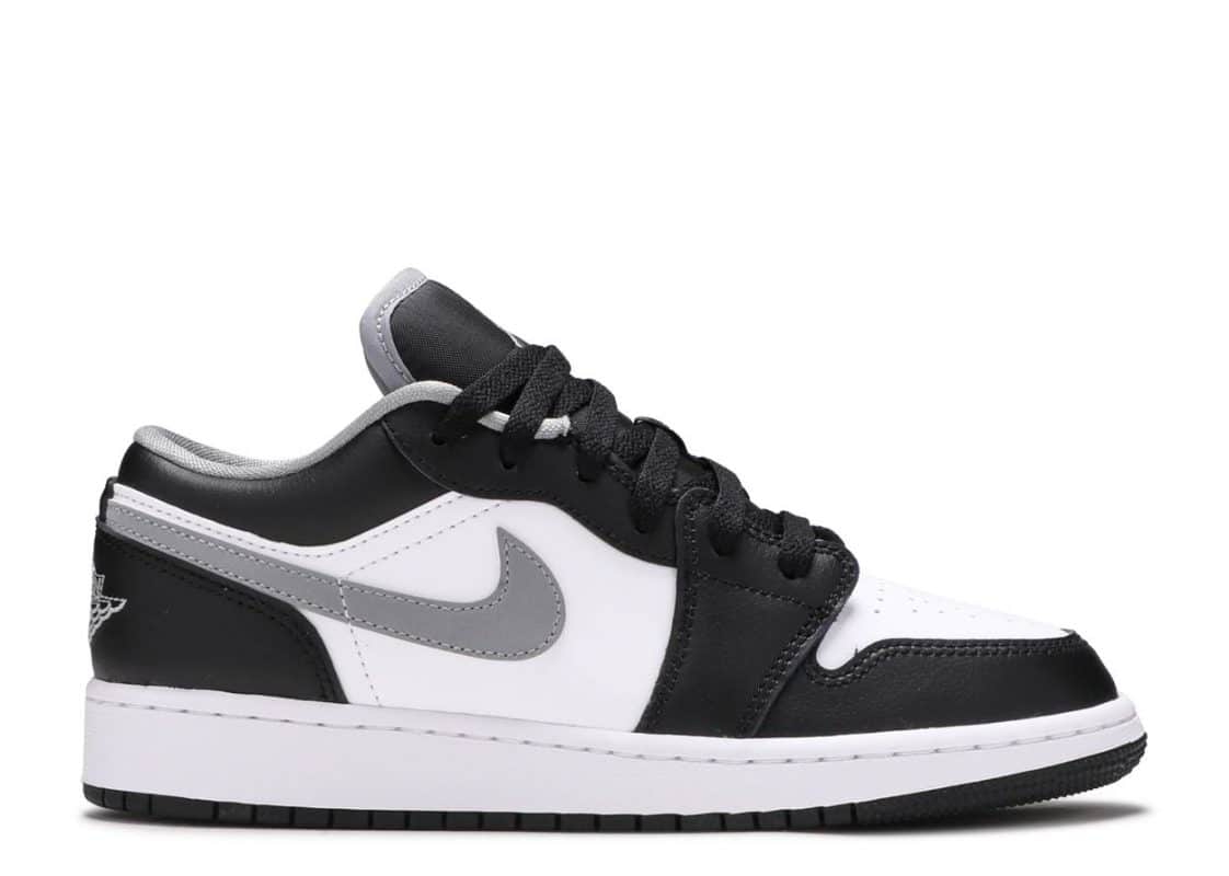 Nike Air Jordan 1 Low Black White Grey (GS) | Satın Al | 553560-040 ...
