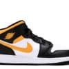 Nike Air Jordan 1 Mid White Pollen Black (GS) 554725-177