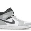 Nike Air Jordan 1 Mid Light Smoke Grey Anthracite 554724-078