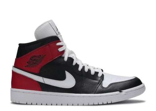 Nike Air Jordan 1 Mid Black Noble Red (W) BQ6472-016
