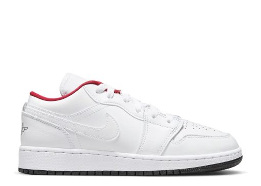 Nike Air Jordan 1 Low White Red (GS) - 553560-164