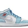 Nike Air Jordan 1 Mid SE French Blue Light Steel (GS) DR6235-401