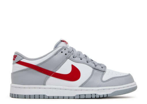Nike Dunk Low White Grey Red (GS) DV7149-001