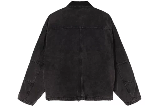 Stussy Washed Canvas Shop Jacket Black 115589-BLACK