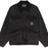 Stussy Washed Canvas Shop Jacket Black 115589-BLACK