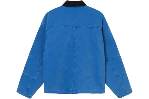 Stussy Washed Canvas Shop Jacket Blue 115589-BLUE