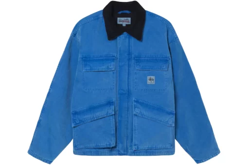 Stussy Washed Canvas Shop Jacket Blue 115589-BLUE