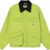 Stussy Washed Canvas Shop Jacket Lime 115589-LIME