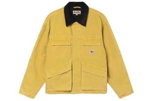 Stussy Washed Canvas Shop Jacket Yellow 115589-YELLOW