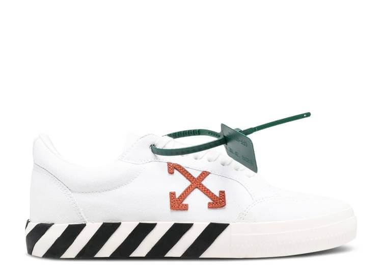 OFF-WHITE Vulc Low Canvas White Red Arrow Black | OMIA085C99FAB0010125 ...