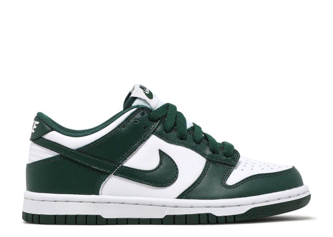 low air jordan green