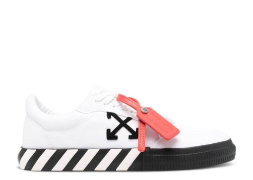 OFF-White Vulcanized Low Canvas White Black Ice OMIA085C99FAB0060110