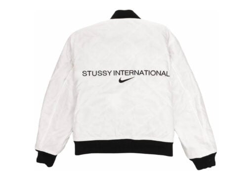 Stussy x Nike Reversible Varsity Jacket Black/Sail FJ9153-010