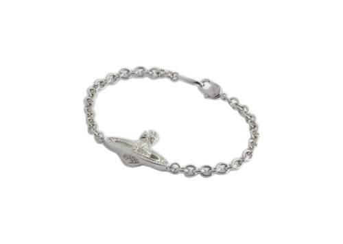 Vivienne Westwood Jewellery Mini Bas Relief Brass and Swarovski Crystal Bracelet