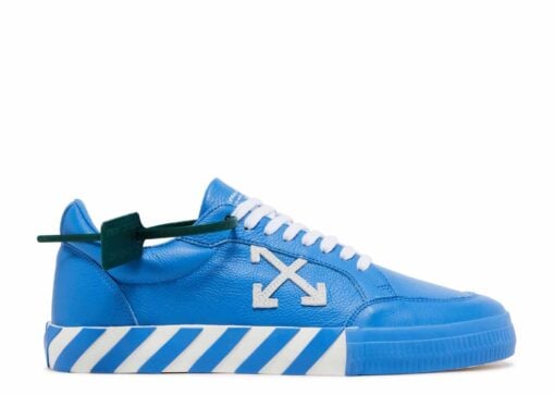 OFF-WHITE Vulc Low Leather Blue White-OMIA085S22LEA0024501