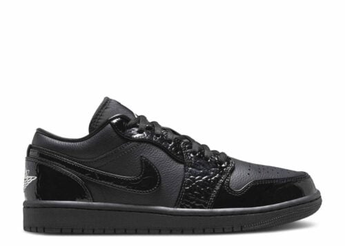 Nike Air Jordan 1 Low SE Patent Elephant Black-HJ7743-010