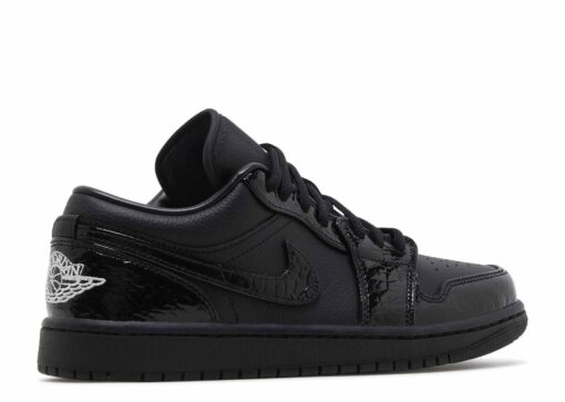 Nike Air Jordan 1 Low SE Patent Elephant Black-HJ7743-010