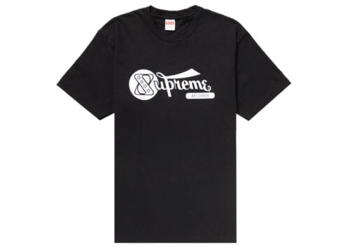 Supreme-Records-Tee-Black