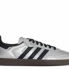 adidas Samba OG Silver Metallic Black Gum-JI4218