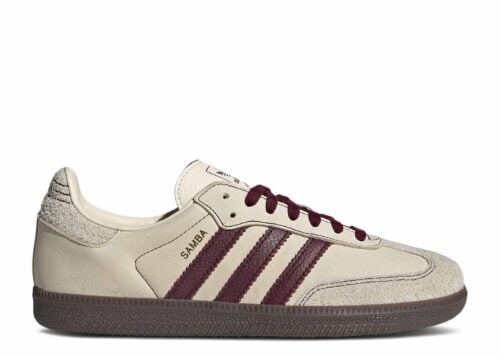 adidas Samba OG Wonder White Maroon-IG1987