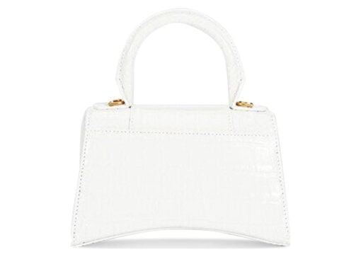 Balenciaga Hourglass Handbag XS White