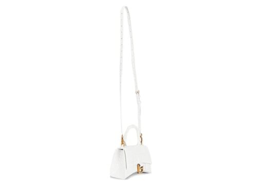 Balenciaga Hourglass Handbag XS White