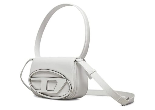 Diesel 1DR Shoulder Bag Nappa Leather White