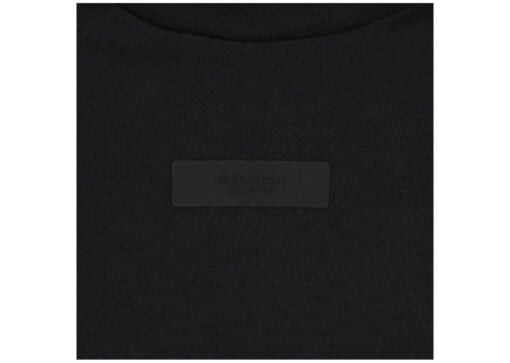 Fear of God Essentials Chest Logo Hoodie Jet BlackJet Black