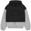 Fear of God Essentials Nylon Fleece Hooded Sweater Light Heather GreyJet Black