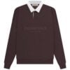 Fear of God Essentials Waffle Henley Rugby Plum