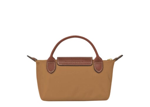 Longchamp Le Pliage Pouch With Handle Fawn