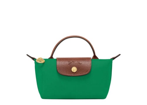 Longchamp Le Pliage Pouch With Handle Green