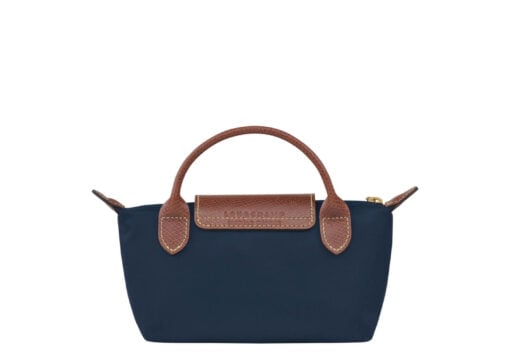 Longchamp Le Pliage Pouch With Handle Navy