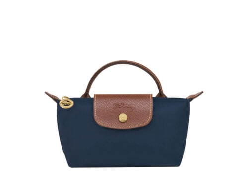 Longchamp Le Pliage Pouch With Handle Navy