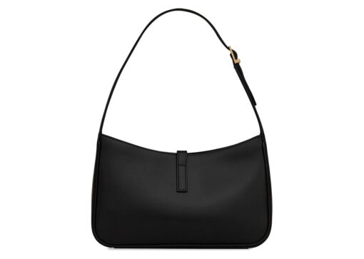 Saint Laurent Le 5 A 7 Hobo Bag In Smooth Leather Noir