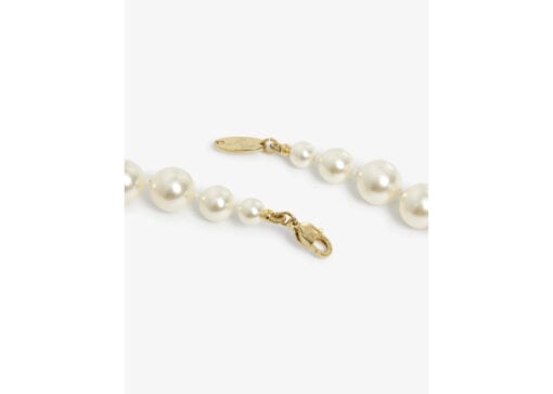 Vivienne Westwood Jewellery Bas Relief Gold Brass Pearl Necklace