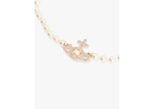 Vivienne Westwood Jewellery Olympia Pearl Brass Necklace