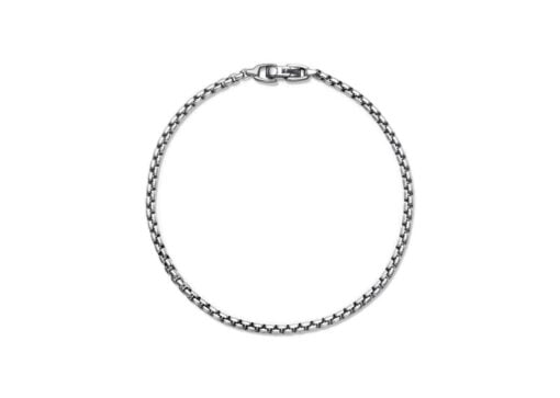 David Yurman Box Chain Bracelet Silver 2.7mm