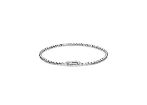 David Yurman Box Chain Bracelet Silver 2.7mm