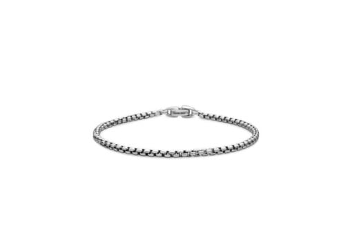 David Yurman Box Chain Bracelet Silver 2.7mm