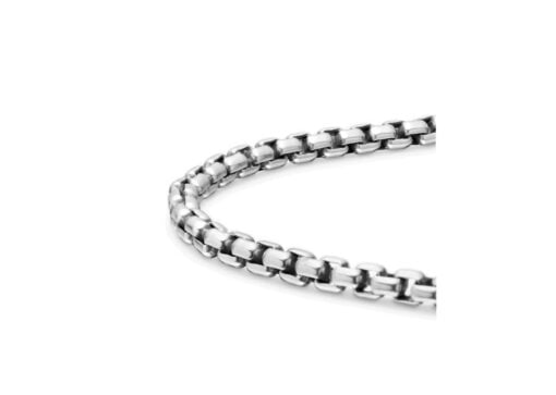 David Yurman Box Chain Bracelet Silver 2.7mm