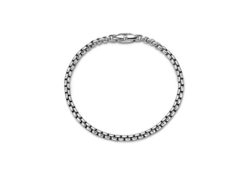 David Yurman Box Chain Bracelet Silver 3.6mm